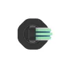 Cepillo de dientes eléctrico sónico AENO DB2S negro 4 modos 46000rpm