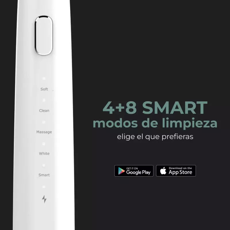 Cepillo de dientes sónico AENO DB1S blanco 4 modos 46000 rpm