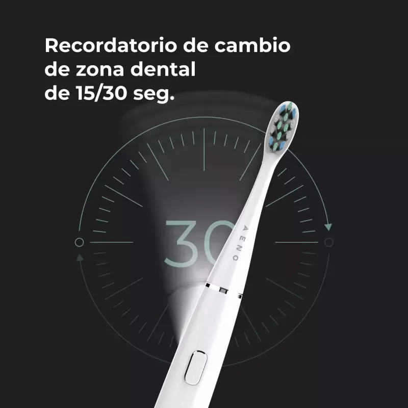 Cepillo de dientes sónico AENO DB1S blanco 4 modos 46000 rpm