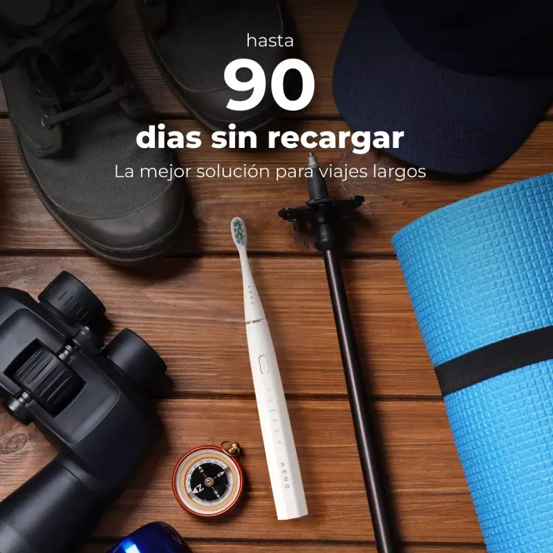 Cepillo de dientes sónico AENO DB1S blanco 4 modos 46000 rpm