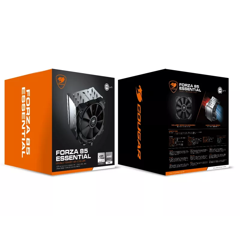 Disipador/radiador COUGAR Gaming CGR-FZAE85 12 cm negro