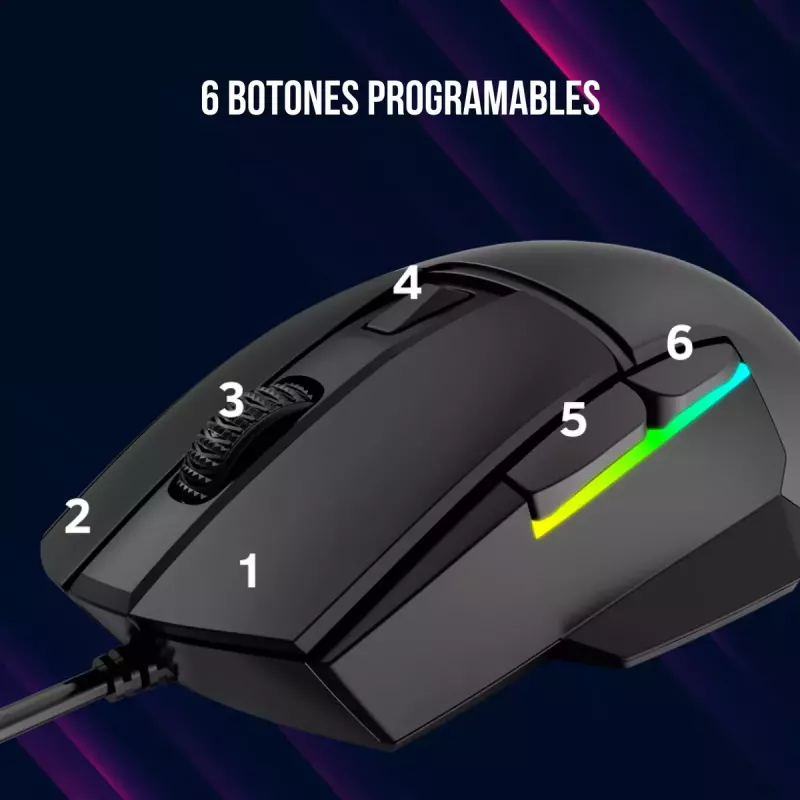 Ratón Lorgar Jetter 357 Gaming óptico diestro