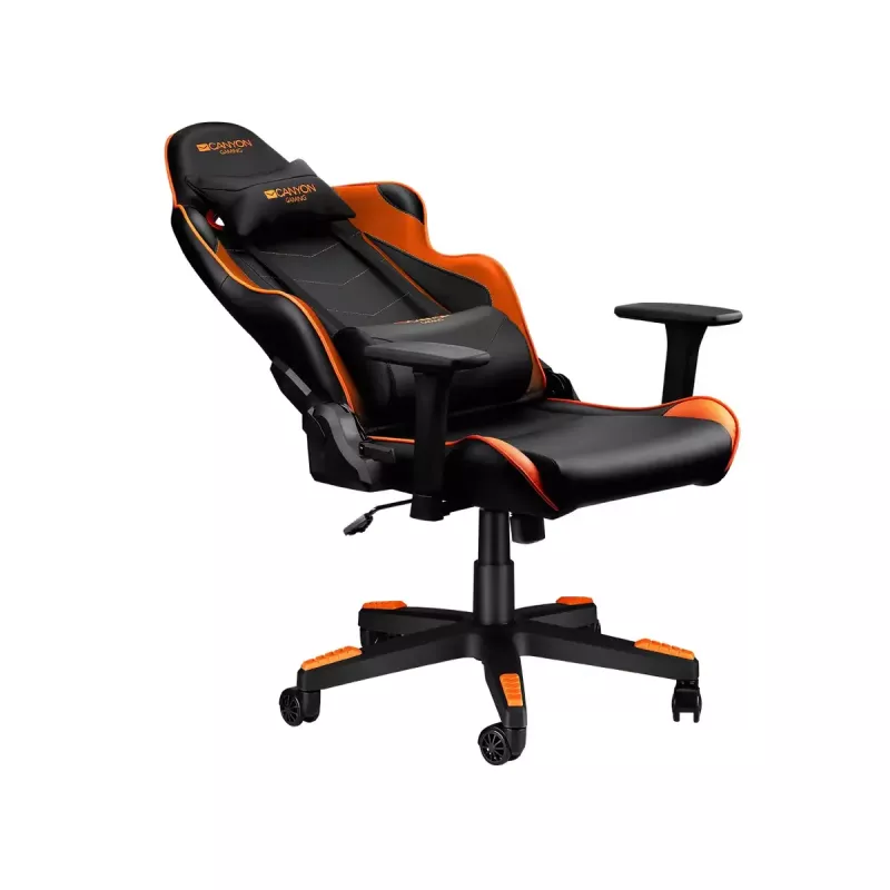 Silla gaming para PC Canyon Deimos CND-SGCH4 negro naranja