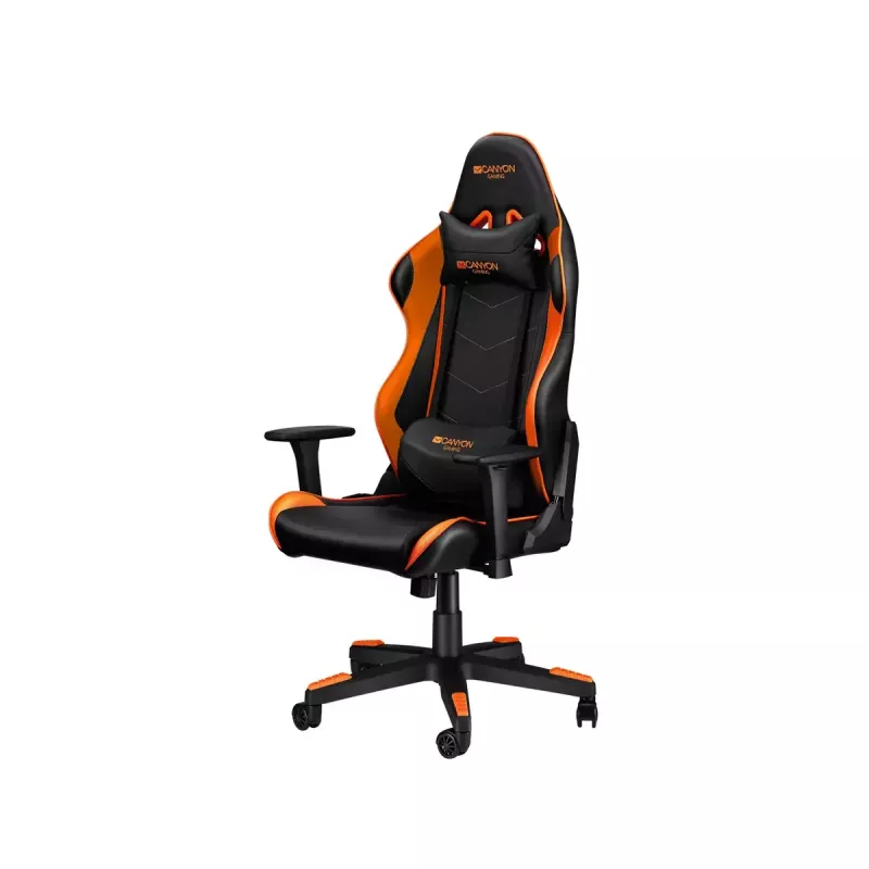 Silla gaming para PC Canyon Deimos CND-SGCH4 negro naranja