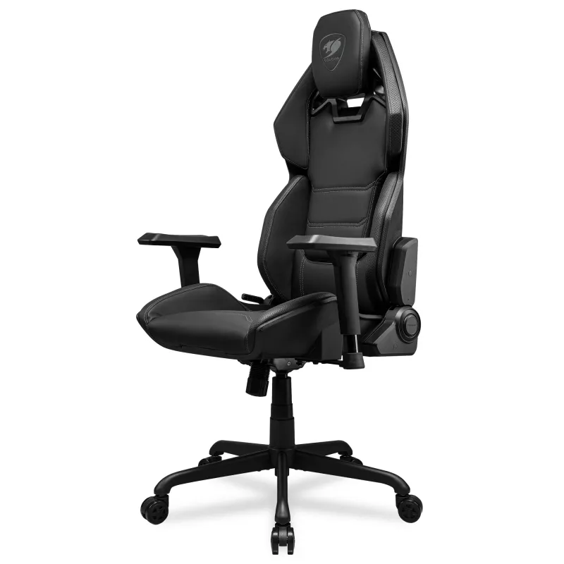 Silla para juegos COUGAR HOTROD CGR-ARX-BLB, polipiel, reposabrazos 3D, hasta 136 kg, negra