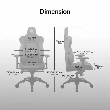 COUGAR Armor Evo CGR-EVO silla gaming universal asiento acolchado negro, naranja