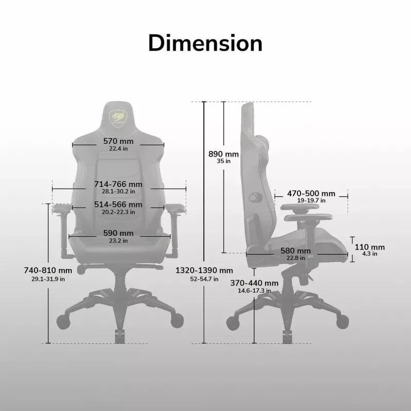COUGAR Armor Evo CGR-EVO silla gaming universal asiento acolchado negro, naranja