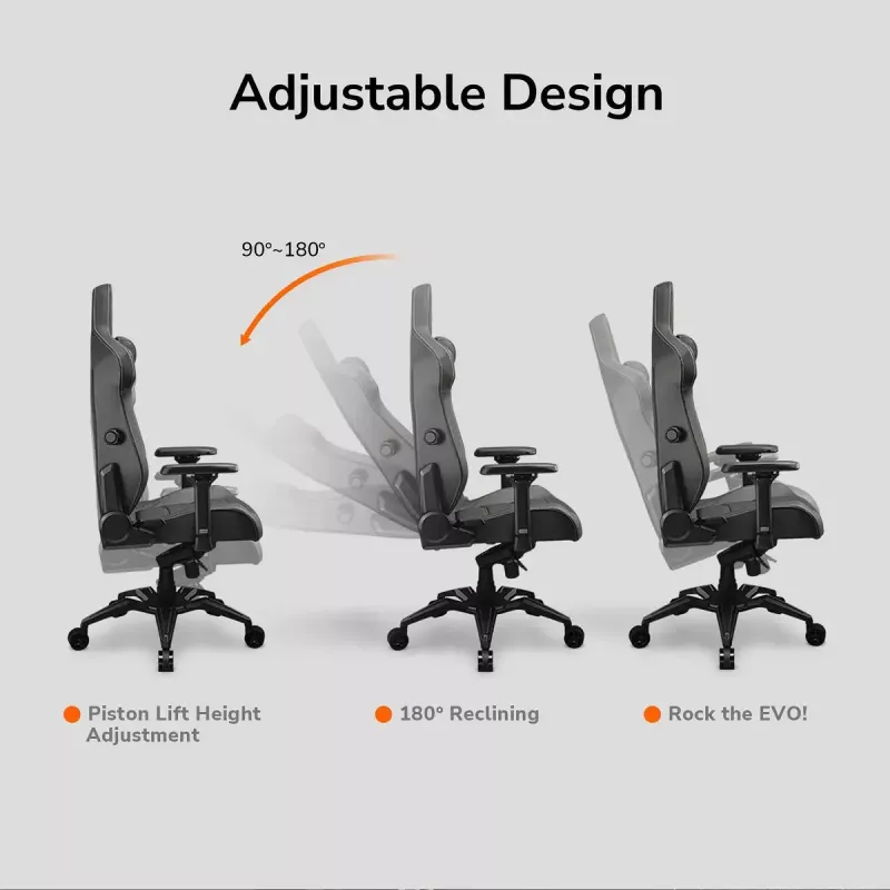 COUGAR Armor Evo CGR-EVO silla gaming universal asiento acolchado negro, naranja