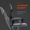 Silla gaming Canyon Flow MCH01 asiento duro negro naranja 120 kg