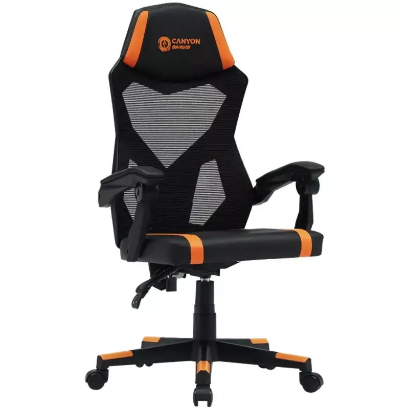 Silla gaming Canyon Flow MCH01 asiento duro negro naranja 120 kg