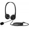 HP Stereo USB Headset G2, con cable, oficina/callcenter, 90 g, auriculares, negro