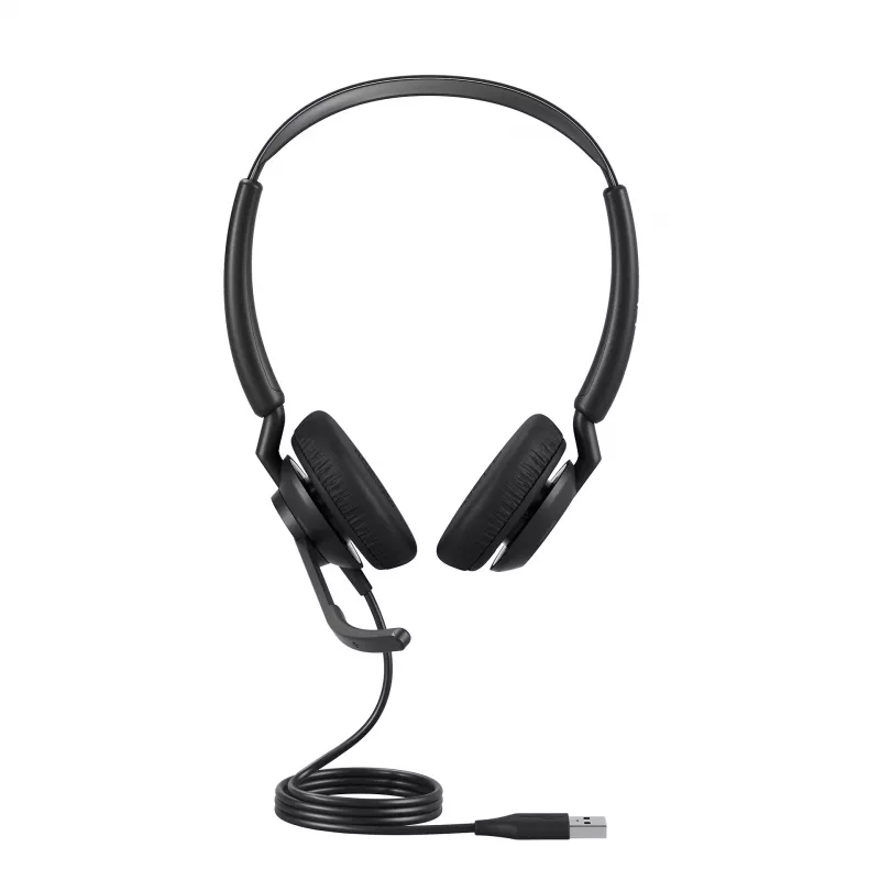 Jabra Engage 50 II - USB-A UC Stereo, con cable, oficina/call center, 65 g, auricular, negro