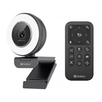 Webcam Sandberg Streamer USB Webcam Pro Elite 2560x1440 60fps negra