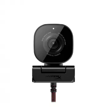 Webcam HyperX Vision S, negra, Windows 10, Windows 11, Mac OS X 10.10 Yosemite, MacOS, ChromeOS, 45 mm, 93,3 mm