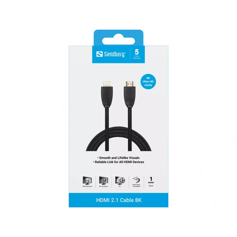Cable HDMI 2.1 Sandberg 8K, 1m