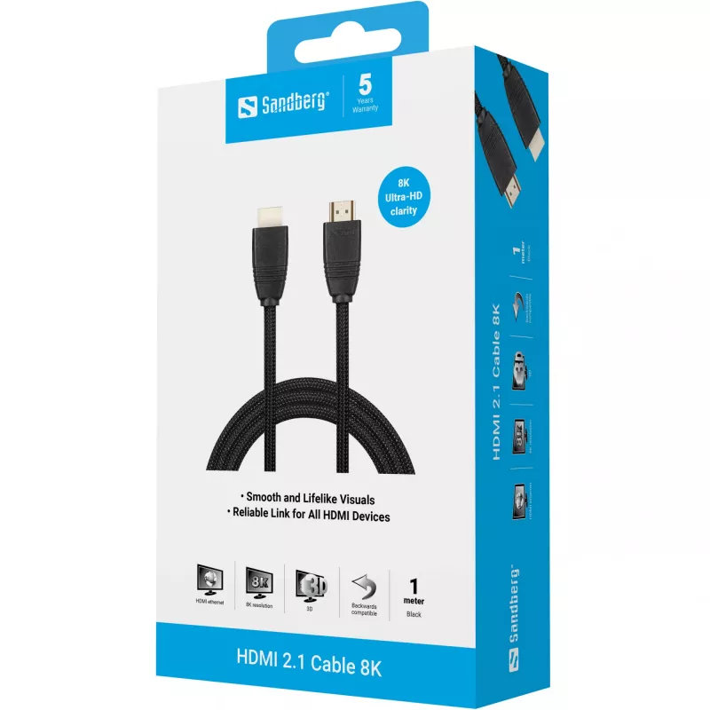 Cable HDMI 2.1 Sandberg 8K, 1m