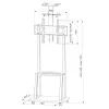 Soporte para pantalla de señalización Techly ICA-TR33 177,8 cm (70