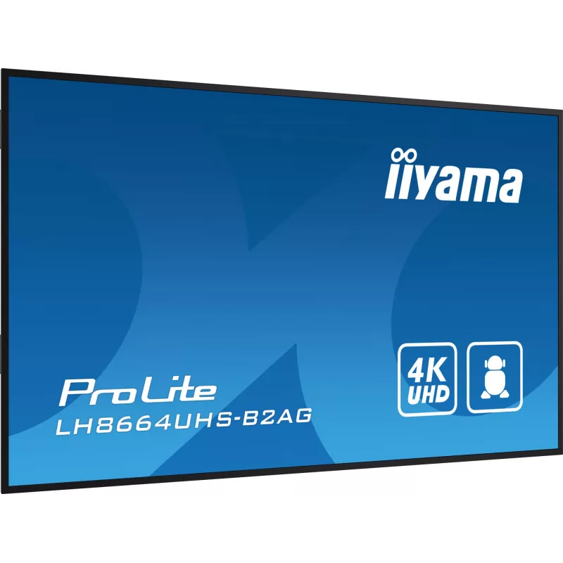 Pantalla de señalización digital iiyama LH8664UHS-B2AG 2,17 m (85,6