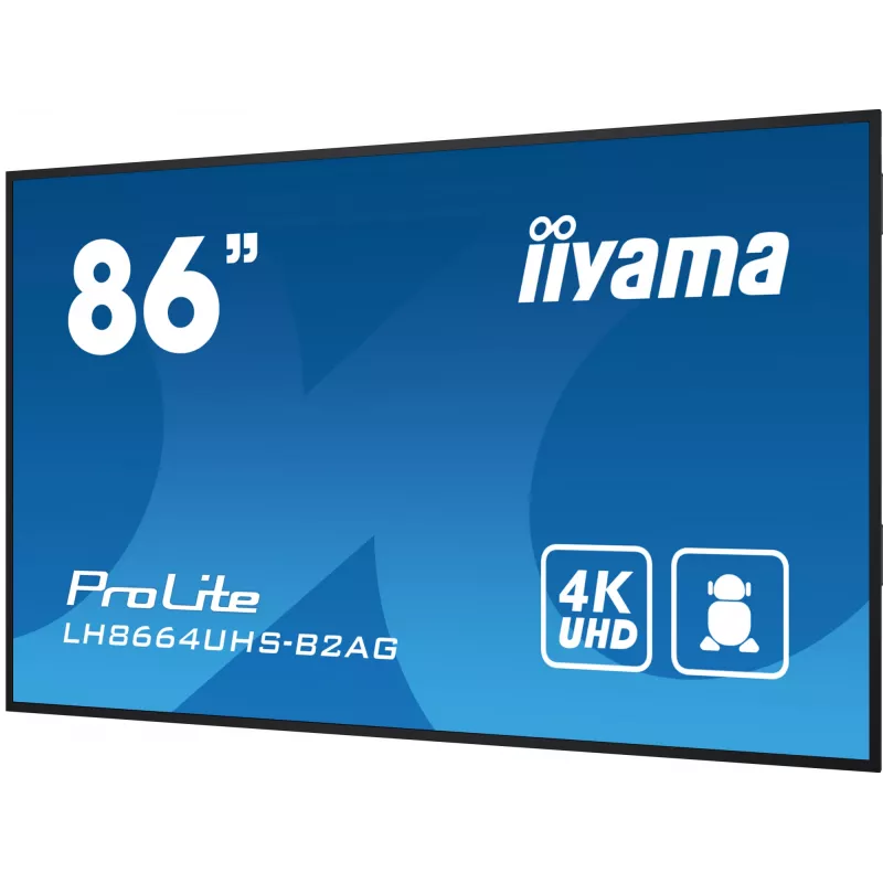 Pantalla de señalización digital iiyama LH8664UHS-B2AG 2,17 m (85,6