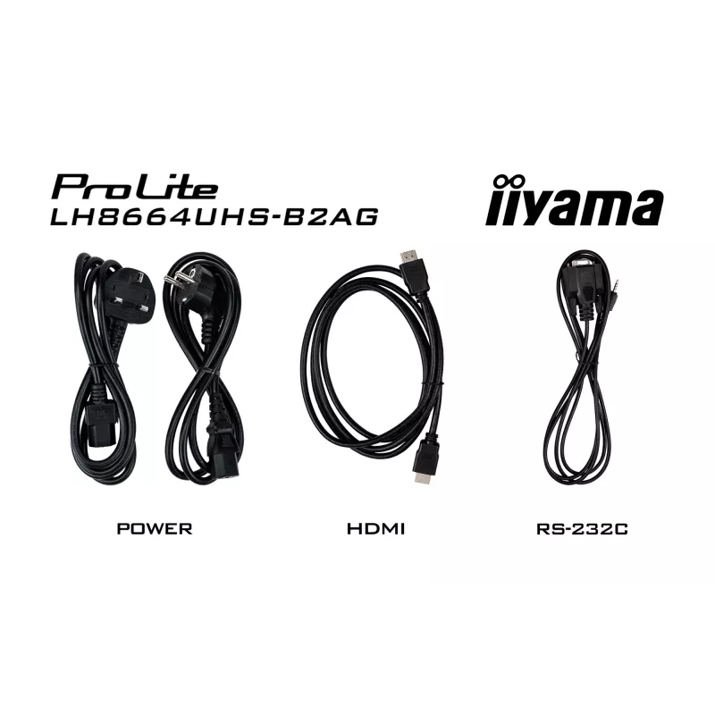 Pantalla de señalización digital iiyama LH8664UHS-B2AG 2,17 m (85,6