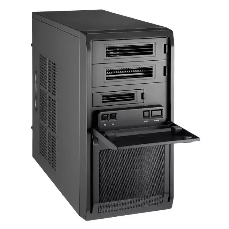 Caja de ordenador Chieftec LT-01B-OP Mini Tower negra