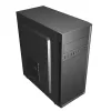 Caja de PC GEMBIRD Fornax 160 Mini Tower – negra, SPCC, compatible con ITX/mATX/ATX, 1 bahía de 3,5 inch + 3 de 2,5 inch, 7 ranuras de expansión, 445×185×390 mm