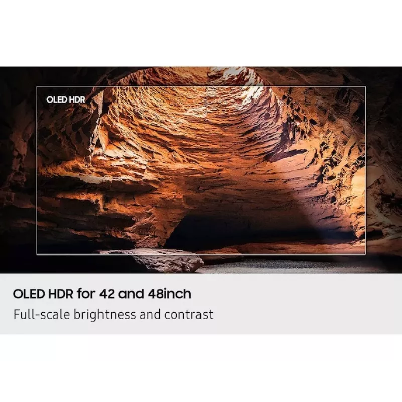 OLED TV Samsung QE77S90FAE 77 inch 4K Ultra HD OLED, 3840×2160, Tizen, 120 Hz, HDR10+ Gaming, Wi-Fi, Bluetooth 5.3, 4x HDMI, 2.1 ch