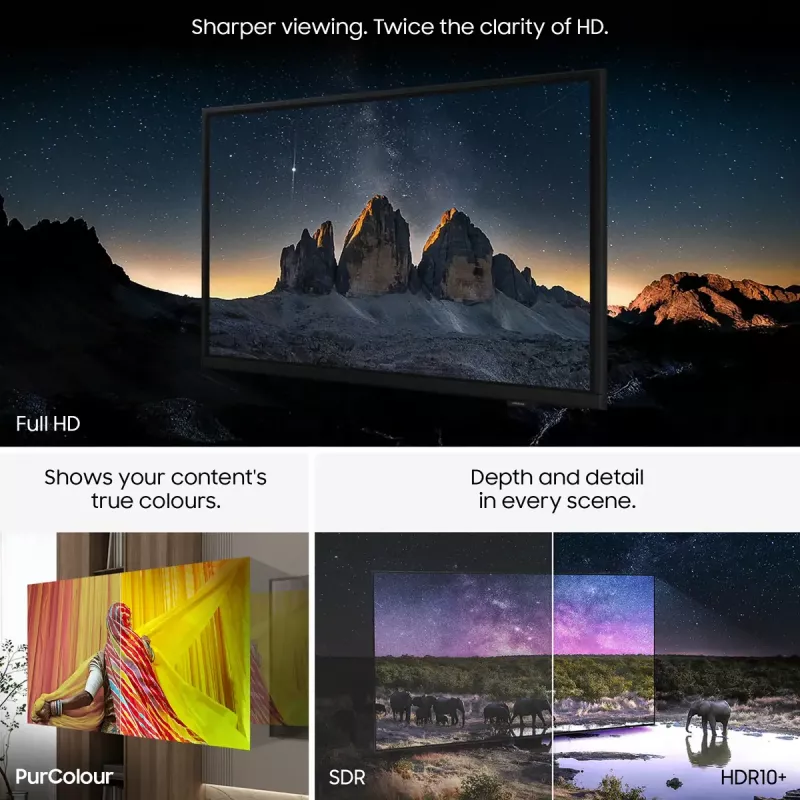 LED TV Samsung UE32F6000FKXXU 32 inch (81,3 cm) Full HD 1920x1080, Tizen, Wi-Fi, HDR10+, 2×HDMI, 2.0ch, VESA 200×200
