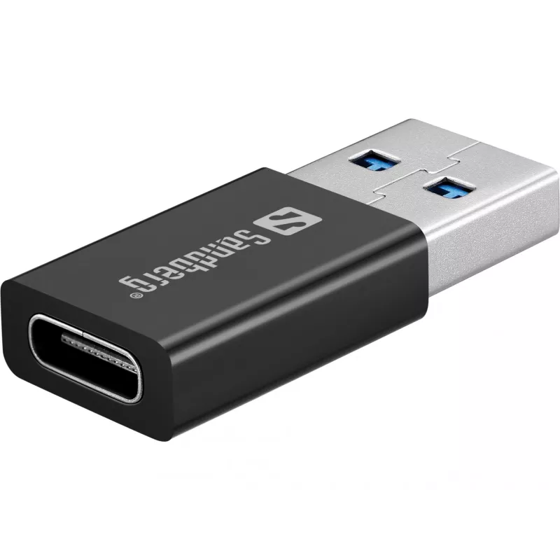 Unidad de DVD Sandberg USB-C/A, negra, bandeja, sobremesa/portátil, DVD Super Multi DL, USB Type-C, CD-R, CD-ROM, CD-RW, DVD+R DL, DVD-R, DVD-R DL, DVD-RAM, DVD-ROM, DVD-RW