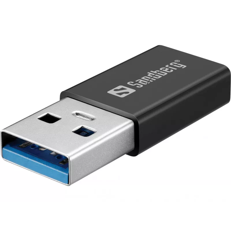 Unidad de DVD Sandberg USB-C/A, negra, bandeja, sobremesa/portátil, DVD Super Multi DL, USB Type-C, CD-R, CD-ROM, CD-RW, DVD+R DL, DVD-R, DVD-R DL, DVD-RAM, DVD-ROM, DVD-RW