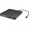 Unidad de DVD Sandberg USB-C/A, negra, bandeja, sobremesa/portátil, DVD Super Multi DL, USB Type-C, CD-R, CD-ROM, CD-RW, DVD+R DL, DVD-R, DVD-R DL, DVD-RAM, DVD-ROM, DVD-RW