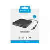 Unidad de DVD Sandberg USB-C/A, negra, bandeja, sobremesa/portátil, DVD Super Multi DL, USB Type-C, CD-R, CD-ROM, CD-RW, DVD+R DL, DVD-R, DVD-R DL, DVD-RAM, DVD-ROM, DVD-RW