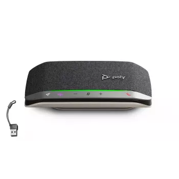 HP Poly Sync 20-M altavoz de conferencia adaptador USB-C/A, negro, Windows 10, Windows 11, MacOS, 20 h, CCC, CB, EAC, RoHS, BIS, Federal Communications Commission (FCC), CE, BSMI, 34 mm
