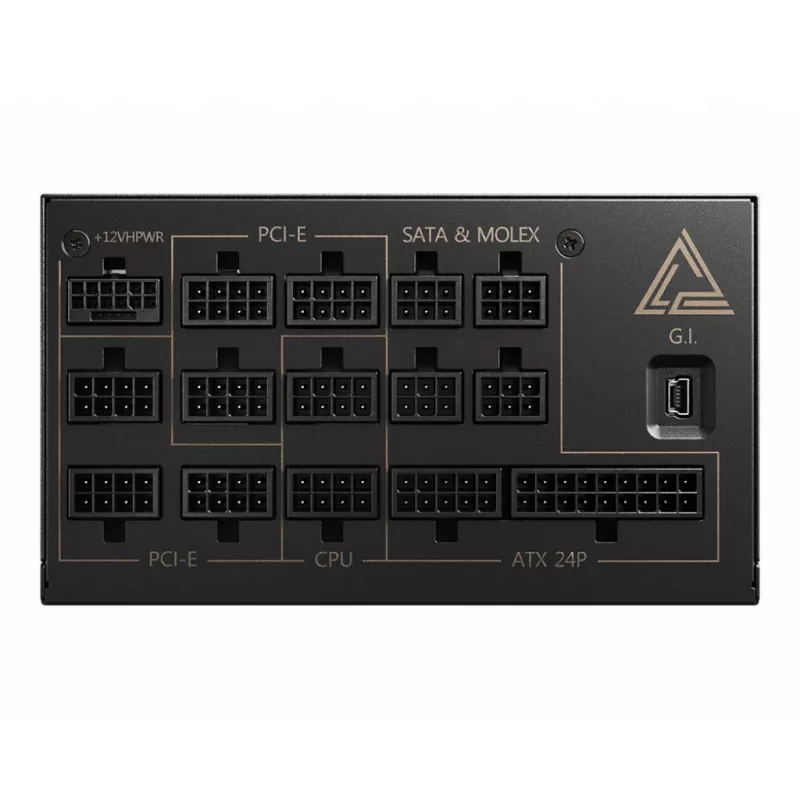 Fuente de alimentación MSI MEG AI1300P PCIE5 1300 W 24-Pin ATX ATX negra