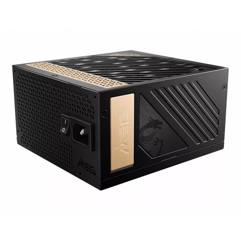 Fuente de alimentación MSI MEG AI1300P PCIE5 1300 W 24-Pin ATX ATX negra
