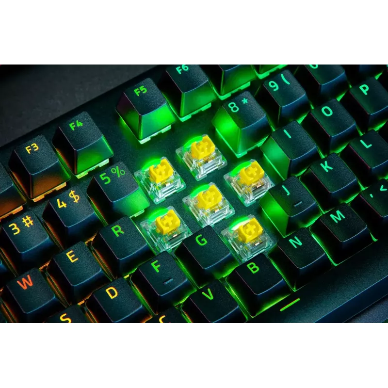 Teclado Razer BlackWidow V4 Pro gaming USB QWERTY US International negro mecánico RGB LED