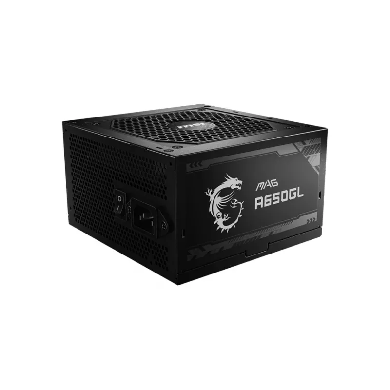 Fuente de alimentación MSI MAG A650GL 650 W 20+4 pin ATX ATX negra