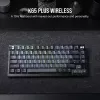 Teclado gaming mecánico Corsair K65 PLUS WIRELESS RGB Wireless USB negro