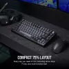 Teclado gaming mecánico Corsair K65 PLUS WIRELESS RGB Wireless USB negro