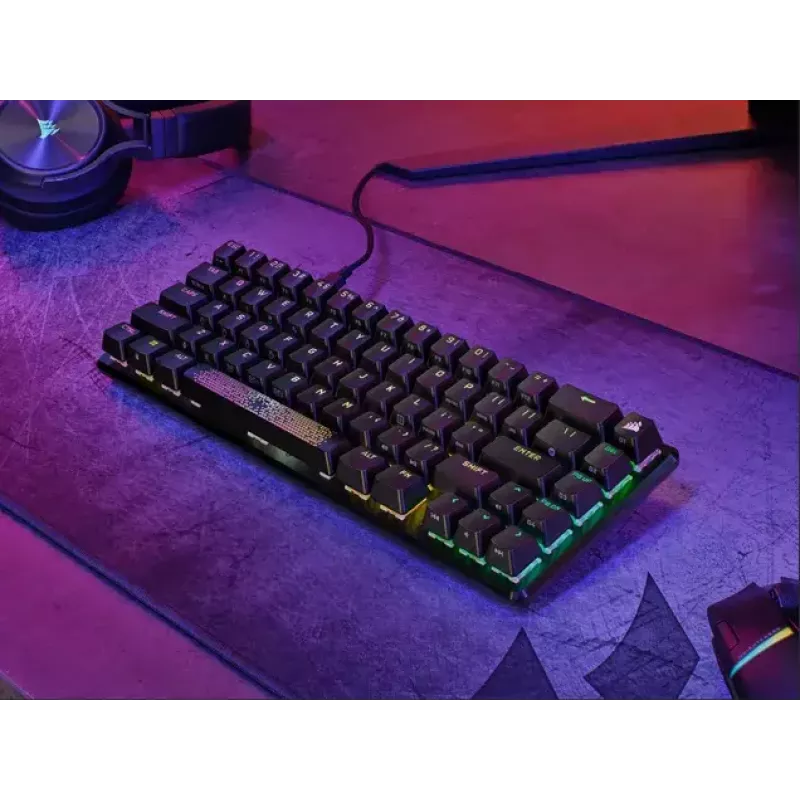 Corsair K65 PRO MINI Teclado Gaming USB QWERTY Inglés Negro 65% RGB