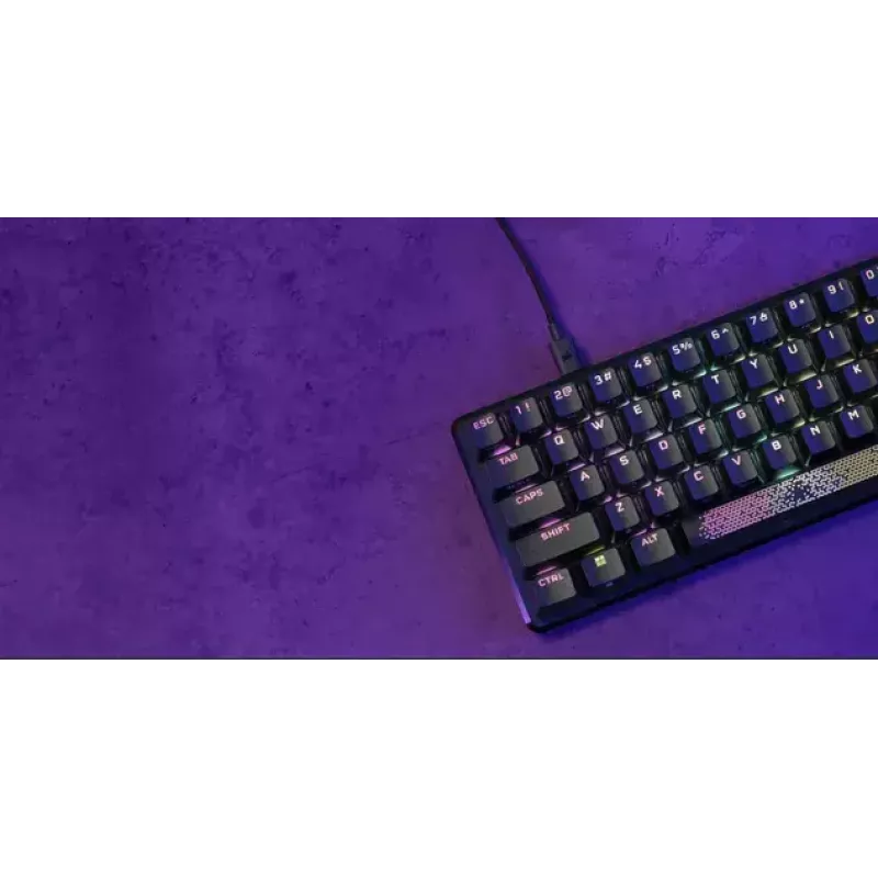 Corsair K65 PRO MINI Teclado Gaming USB QWERTY Inglés Negro 65% RGB