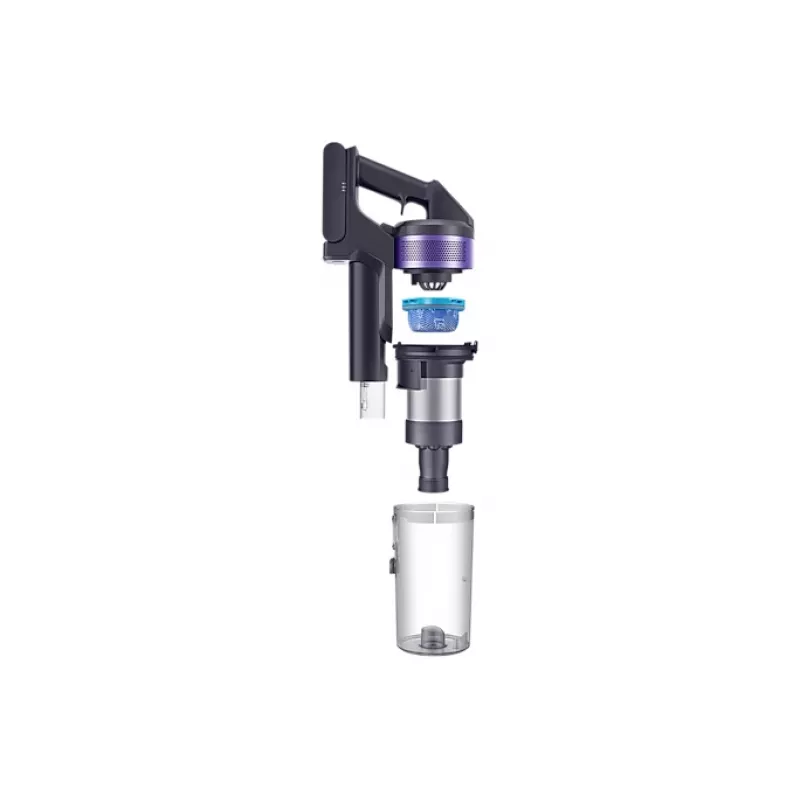 Samsung VS15A6031R4/GE Aspirador escoba/Eléctrico Batería En seco Ciclónico Sin bolsa 0,8 l 410 W Negro, Morado