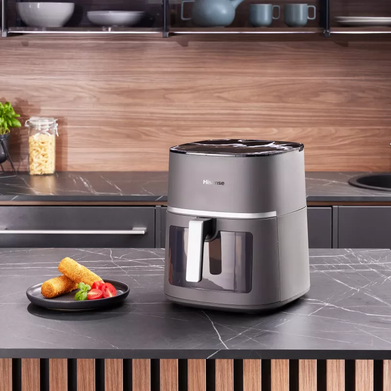 Hisense HAF1900D freidora de aire caliente, 7 l, 1800 W, 200 °C, 10 programas predefinidos