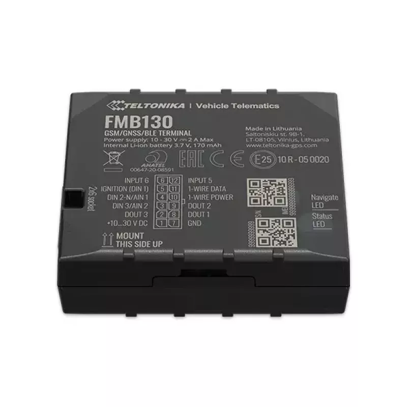 Rastreador GPS Teltonika FMB130 Coche Negro