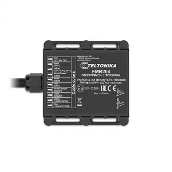 Rastreador GPS Teltonika FMB204 Universal Negro Single SIM 1800 mAh