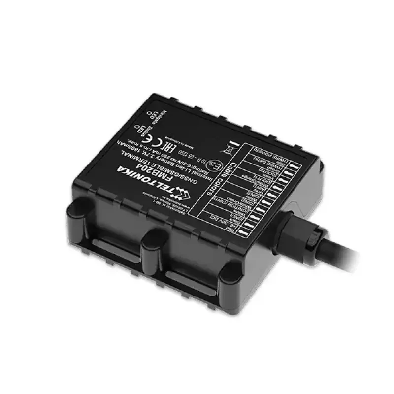 Rastreador GPS Teltonika FMB204 Universal Negro Single SIM 1800 mAh