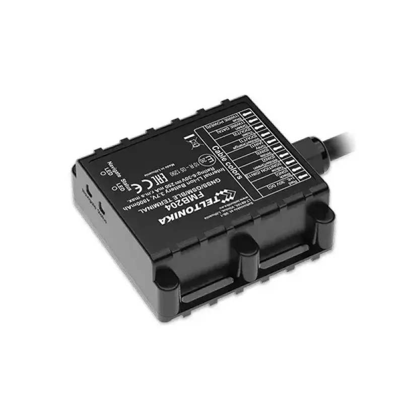 Rastreador GPS Teltonika FMB204 Universal Negro Single SIM 1800 mAh