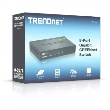 Switch no gestionado Trendnet GREENnet TEG-S82G