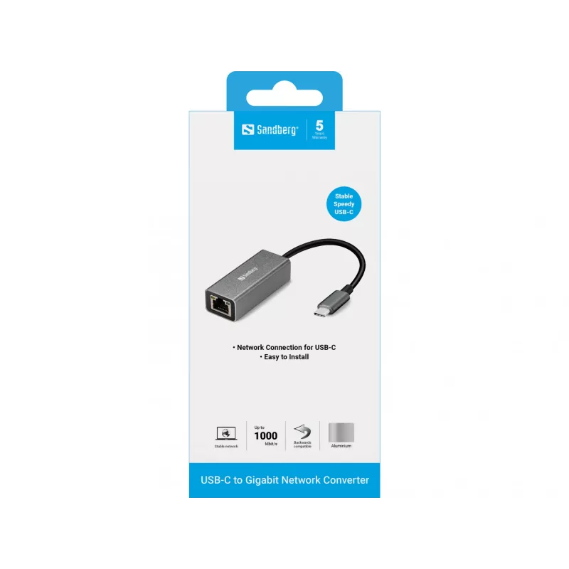 Adaptador de red Sandberg USB-C Gigabit 136-04