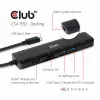 CLUB3D Hub USB-C 7 en 1 HDMI 4K60Hz ranura para tarjetas SD TF 2x USB Type A USB Type C PD RJ45 compatible con Thunderbolt 3